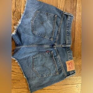 Levi's Classic Blue Denim Shorts